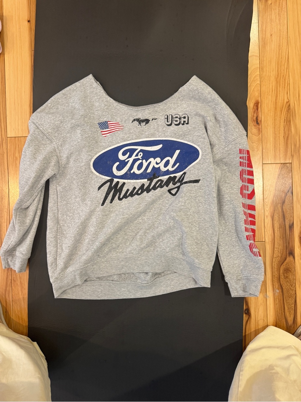 Ford Women's Gray Graphic Sweatshirt